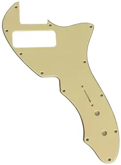 VINTAGE YELLOW PICKGUARD GUITAR FOR US FENDER TELECASTER 69 THINLINE P90 STYLE