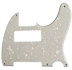 FOR FITS FENDER TELECASTER VINTAGE 5-HOLE P90 GUITAR PICKGUARD 4 PLY WHITE PEARL