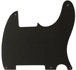 FOR FENDER TELECASTER VINTAGE 5-HOLE BLANK STYLE GUITAR PICKGUARD 1 PLY BLACK