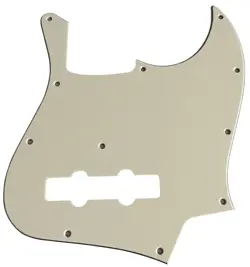 FOR FIT FENDER GEDDY LEE JAZZ BASS STYLE GUITAR PICKGUARD 3 PLY PARCHMENT