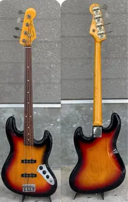 ELECTRIC BASS GUITAR FENDER JB62-77FL SUNBURST 1999-2002 CRAFTED IN JAPAN