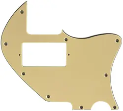 FOR FENDER TELE MERLE HAGGARD F HOLE PAF GUITAR PICKGUARD 3 PLY VINTAGE YELLOW