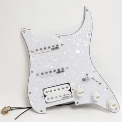 FOR FENDER GUITAR PREWIRED LOADED PICKGUARD SSH ALNICO 5 HUMBUCKER PICKUPS SET