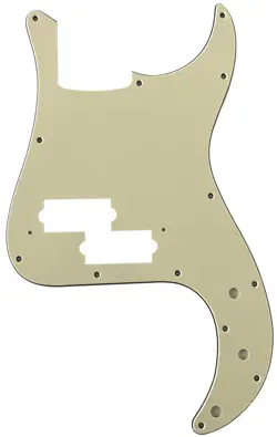 FOR FIT FENDER JAPAN PRECISION BASS STYLE GUITAR PICKGUARD 3 PLY PARCHMENT