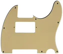 FOR FIT FENDER ESQUIRE 8 HOLE TELECASTER PAF GUITAR PICKGUARD  VINTAGE YELLOW