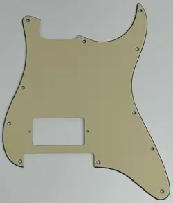 FOR FIT FENDER STRAT FLOYD ROSE TREMOLO SINGLE HUMBUCKER GUITAR PICKGUARD YELLOW