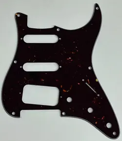 FOR FIT US FENDER 8 SCREW STRATOCASTER HSSGUITAR PICKGUARD  4 PLY BROWN TORTOISE