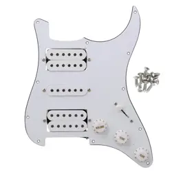 PICKGUARD WHITE PREWIRED