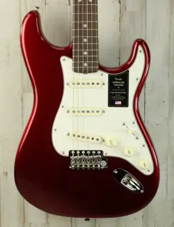 DEMO FENDER AMERICAN VINTAGE II 1965 STRATOCASTER - CANDY APPLE RED (007)
