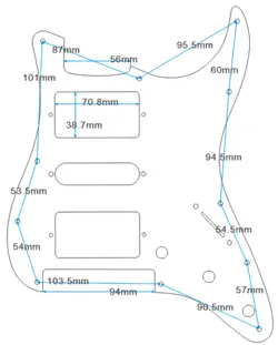 GUITAR PICKGUARD VINTAGE
