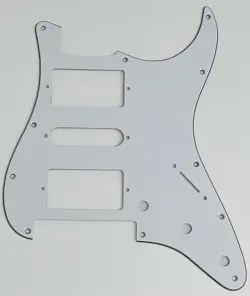 FOR FIT FENDER STRAT FLOYD ROSE TREMOLO HSH GUITAR PICKGUARD 3 PLY WHITE