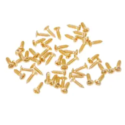 50 SCREWS  PLATING 3MM FOR FENDER   ELECTRIC GUITAR PICKGUARD W6O0
