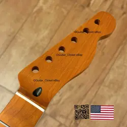ROASTED MAPLE TELE NECK NITRO SATIN FITS TELECASTER WARMOTH FENDER TM02BB