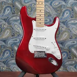 USED FENDER AMERICAN STANDARD STRATOCASTER CANDY APPLE RED 1997 W/HARD CASE