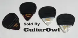 FENDER 351 MOJO GRIP CELLULOID GUITAR PICKS HEAVY WHITE & SHELL 