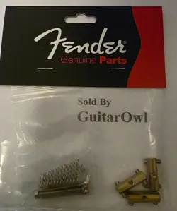 FENDER GUITAR VINTAGE BRASS TELECASTER BRIDGE SADDLES 0990843000 
