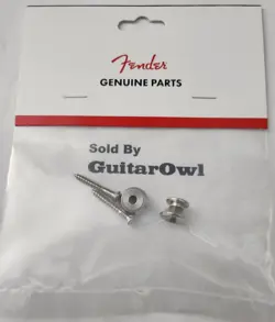 FENDER GUITAR BASS VINTAGE STYLE STRAP BUTTONS NICKEL 0994915000 