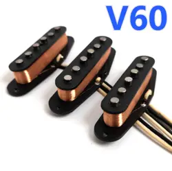 FOR FENDER V60 VINTAGE SINGLE COIL PICKUPS SET ALNICO 5 SSS PICKUPS KIT 52MM