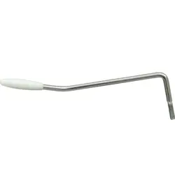 6MM TREMOLO ARM WHAMMY BAR KIT FENDER & SQUIER STRAT CHROME WHITE TIP 