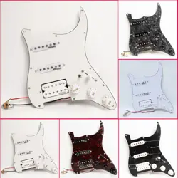 GUITAR PREWIRED LOADED PICKGUARD WILKINSON ALNICO 5 PICKUPS SET FOR FENDER STRAT