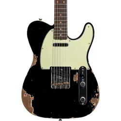 FENDER CUSTOM SHOP 1960 TELECASTER CUSTOM HEAVY RELIC ELECTRIC GUITAR AGED BLACK