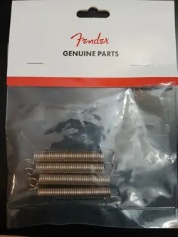 GENUINE FENDER OEM STRATOCASTER TREMOLO SPRINGS GUITAR BRIDGE USA CUSTOM 4-PACK