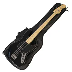 FENDER  FENDER AMERICAN JAZZ BASS  S-1 SWITCH BLACK MAPLE
