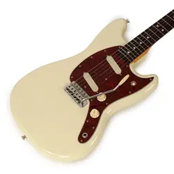 FENDER CHAR MUSTANG USED 2022 BASSWOOD BODY OLYMPIC WHITE W/SOFT CASE