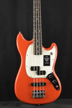 FENDER PLAYER II MUSTANG BASS PJ CORAL RED ROSEWOOD FINGERBOARD