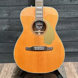 FENDER CALIFORNIA VINTAGE MALIBU CONCERT ACOUSTIC ELECTRIC GUITAR W/ CASE - AGED
