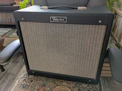 EMPTY FENDER BLUES JUNIOR BLACK TOLEX CABINET ONLY NO CHASSIS/SPEAKER NICE SHAPE