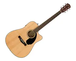 OPEN BOX FENDER CD-60SCE DREADNOUGHT A/E GUITAR - NATURAL W/ WALNUT FB