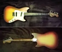 ELECTRIC GUITAR FENDER USA DUO-SONIC 1961 MAROON BURST