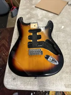 2000S ERA FENDER SQUIER BULLET STRATOCASTER BODY LUTHIER BURST SRV PROJECT