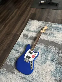 SQUIER BY FENDER BULLET MUSTANG HH ELECTRIC GUITAR - IMPERIAL BLUE