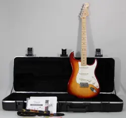 2012 FENDER AMERICAN STANDARD STRATOCASTER SIENNA SUNBURST ASH BODY W/OHSC