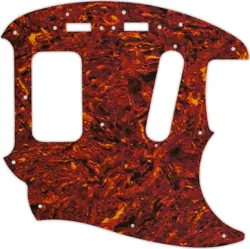 WD CUSTOM PICKGUARD FOR FENDER KURT COBAIN MUSTANG #05P TORTOISE SHELL/PARCHMENT