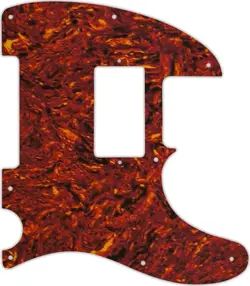 WD CUSTOM PICKGUARD FOR FENDER TELECASTER WITH HUMBUCKER #05P TORTOISE SHELL/...