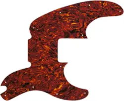 WD CUSTOM PICKGUARD FOR FENDER TELECASTER BASS #05P TORTOISE SHELL/PARCHMENT