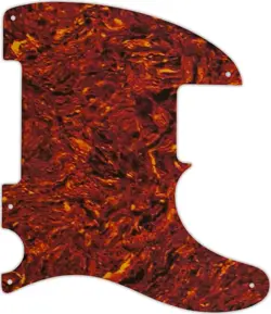 WD CUSTOM PICKGUARD FOR FENDER ESQUIRE OR TELECASTER #05P TORTOISE SHELL/PARC...