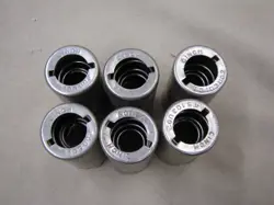 1961  FENDER AMPLIFIER 9 PIN CINCH  TUBE SHIELDS / COVERS...10  ORIGINALS...NICE