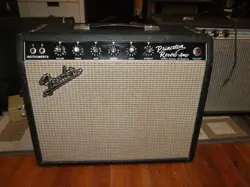 VINTAGE 1966 FENDER BLACKFACEFACE PRINCETON REVERB AA764  TUBE AMPLIFIER VG+