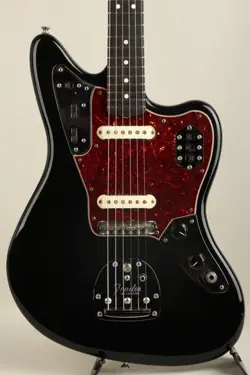 FENDER AMERICAN VINTAGE 62 JAGUAR BLACK 2007 ELECTRIC GUITAR USED F/S FROM JAPAN