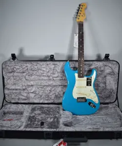2022 FENDER AMERICAN PRO II STRATOCASTER MIAMI BLUE FINISH W/OHSC