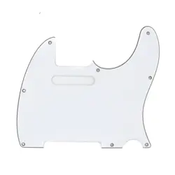 MANNMADE USA FENDER TELECASTER PICKGUARD - 8 HOLE, 3 PLY - WHITE/BLACK/WHITE