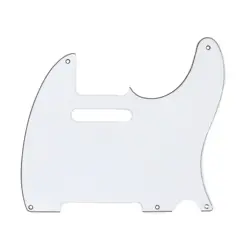MANNMADE USA FENDER TELECASTER PICKGUARD - 5 HOLE, 3 PLY - WHITE/BLACK/WHITE