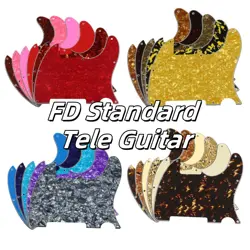 PARTS US FENDER STANDARD 8 SCREW HOLES 62 'TELE GUITAR PICKGAURD BLANK,43 COLORS