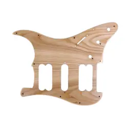 ELECTRIC GUITAR ASH WOOD PICKGUARD FOR PLANTER FENDER CLEAR LACQUER PLATE HSH