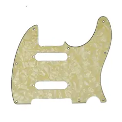 MANNMADE USA FENDER TELECASTER PICKGUARD - 8 HOLE, 4 PLY - AGED WHITE