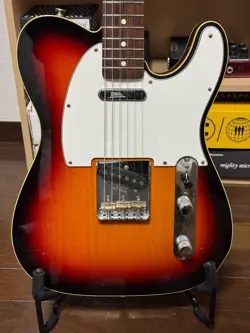 ELECTRIC BASS GUITAR FENDER USA CUSTOM SHOP TELECASTER 1996 SUNBURST WITH CASE